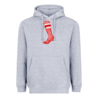 Heather Grey red sock fa element Heavyweight Hoodie - FaDigitalArtStudio
