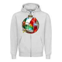 Dove Grey christmas  volleyball Zipper Hoodie - Zillion Design Studio