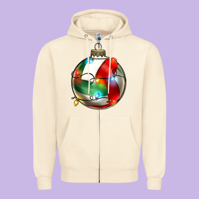 Zipper Hoodie christmas  volleyball