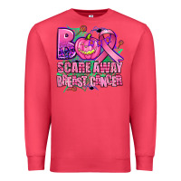 Cardinal halloween boo with cancer ribbon breast cancer sca Premium Sweatshirt - AdoDesignShop