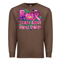 Chestnut halloween boo with cancer ribbon breast cancer sca Premium Sweatshirt - AdoDesignShop