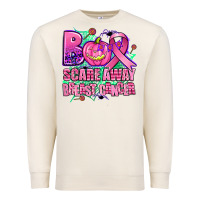 Sandshell halloween boo with cancer ribbon breast cancer sca Premium Sweatshirt - AdoDesignShop