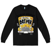 Black worlds greatest school bus driver Long Sleeve Tee - MaliasSmallBusiness
