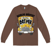 Chestnut worlds greatest school bus driver Long Sleeve Tee - MaliasSmallBusiness