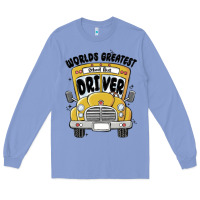 Colony Blue worlds greatest school bus driver Long Sleeve Tee - MaliasSmallBusiness