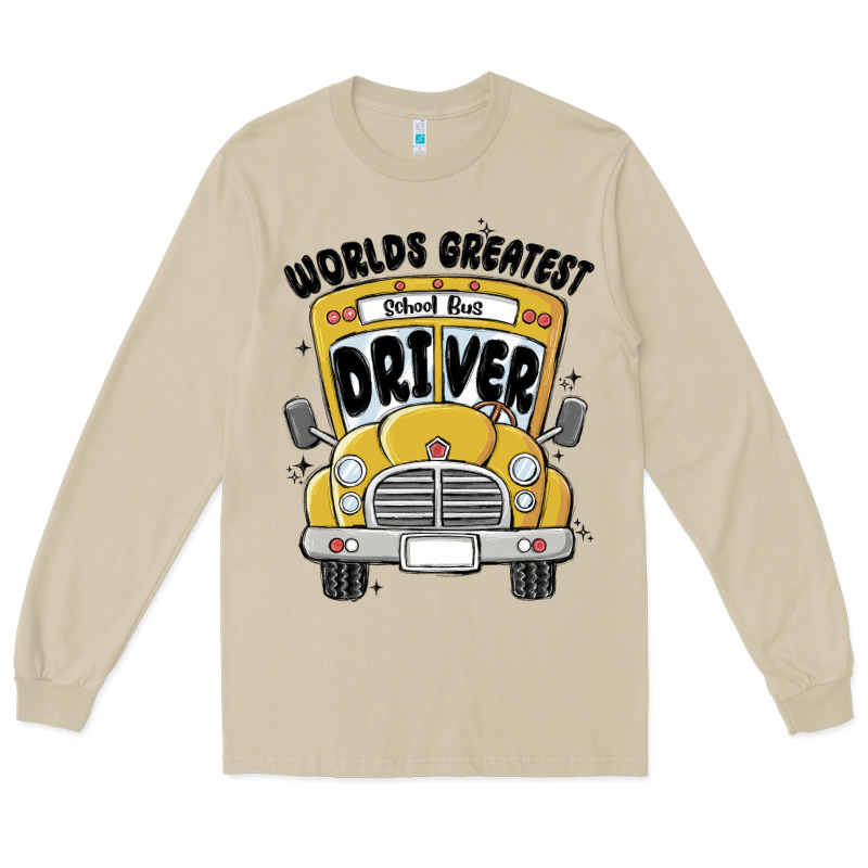 Worlds Greatest School Bus Driver Long Sleeve Tee by MaliasSmallBusiness | Teevron