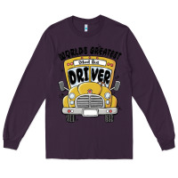 Plum worlds greatest school bus driver Long Sleeve Tee - MaliasSmallBusiness