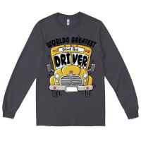 Smoke worlds greatest school bus driver Long Sleeve Tee - MaliasSmallBusiness