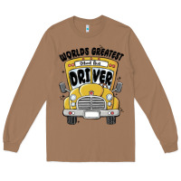 Toasted Coconut worlds greatest school bus driver Long Sleeve Tee - MaliasSmallBusiness