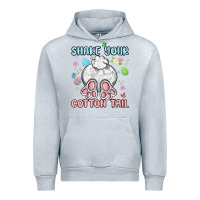 Heather Grey shake your cotton tail Urban Hoodie - MaliasSmallBusiness