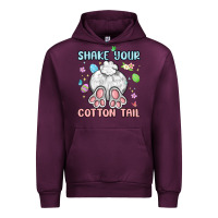 Mauve Wine shake your cotton tail Urban Hoodie - MaliasSmallBusiness