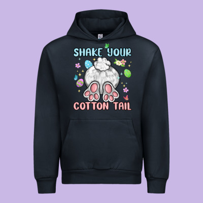 Shake Your Cotton Tail Urban Hoodie Designed By Maliassmallbusiness