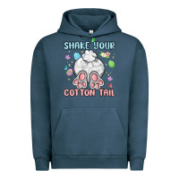 Pigment Midnight Navy shake your cotton tail Urban Hoodie - MaliasSmallBusiness