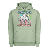 Pigment Oil Green shake your cotton tail Urban Hoodie - MaliasSmallBusiness