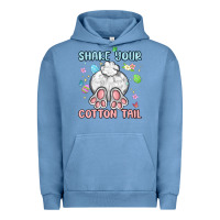 Pigment Pebble Blue shake your cotton tail Urban Hoodie - MaliasSmallBusiness