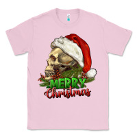 Bubblegum Pink Merry Christmas Classic Tee - RanaPortraitStore