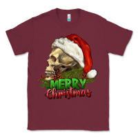 Burgundy Merry Christmas Classic Tee - RanaPortraitStore