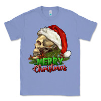 Colony Blue Merry Christmas Classic Tee - RanaPortraitStore