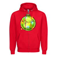 Red christmas  tennis Zipper Hoodie - Zillion Design Studio