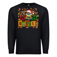 Black bus driver chrıstmas Premium Sweatshirt - AdoDesignShop