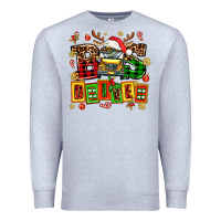 Heather Grey bus driver chrıstmas Premium Sweatshirt - AdoDesignShop