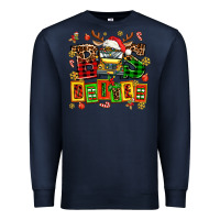 Navy bus driver chrıstmas Premium Sweatshirt - AdoDesignShop