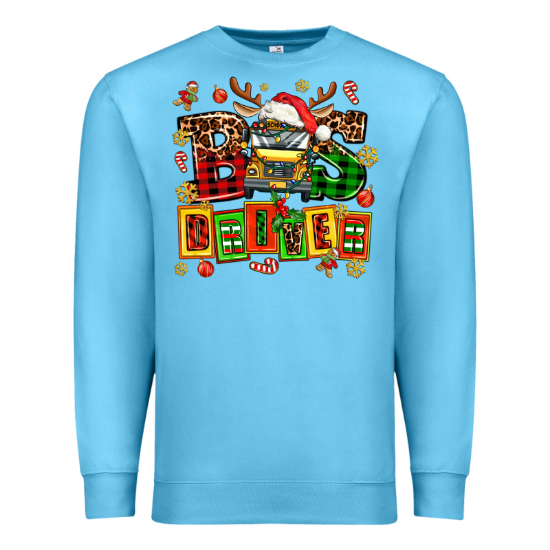 Bus Driver Chrıstmas Premium Sweatshirt by AdoDesignShop | Teevron
