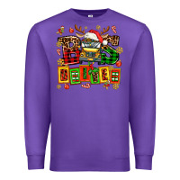 Purple bus driver chrıstmas Premium Sweatshirt - AdoDesignShop