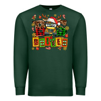 Sports Green bus driver chrıstmas Premium Sweatshirt - AdoDesignShop