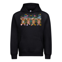 Black easter day baby highland cow Urban Hoodie - MaliasSmallBusiness