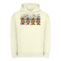 Pigment Pistachio easter day baby highland cow Urban Hoodie - MaliasSmallBusiness