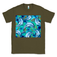 Army Green dolphin tumbler Classic Tee - BarkalooDesign