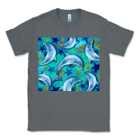 Charcoal Heather dolphin tumbler Classic Tee - BarkalooDesign
