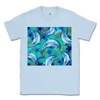 Dusty Blue dolphin tumbler Classic Tee - BarkalooDesign