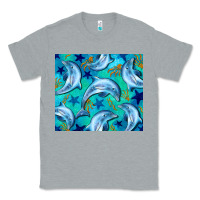 Heather Grey dolphin tumbler Classic Tee - BarkalooDesign