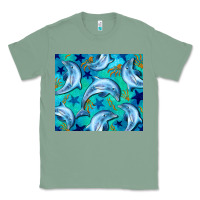 Sage dolphin tumbler Classic Tee - BarkalooDesign