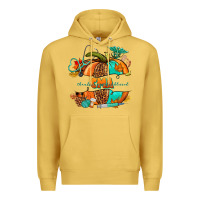 Antique Gold cma pumpkin nurse Premium Hoodie - NancyCooperArtShop