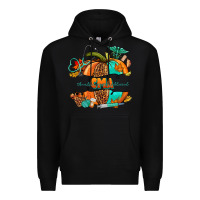 Black cma pumpkin nurse Premium Hoodie - NancyCooperArtShop