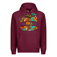 Burgundy cma pumpkin nurse Premium Hoodie - NancyCooperArtShop