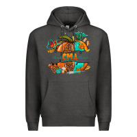 Charcoal Heather cma pumpkin nurse Premium Hoodie - NancyCooperArtShop