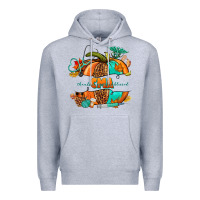 Heather Grey cma pumpkin nurse Premium Hoodie - NancyCooperArtShop