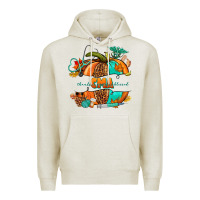 Oatmeal Heather cma pumpkin nurse Premium Hoodie - NancyCooperArtShop