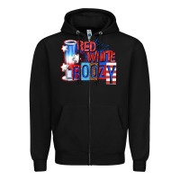 Black red white boozy billie wilder Zipper Hoodie - texasbilliewilder