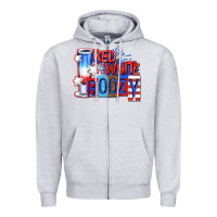 Heather Grey red white boozy billie wilder Zipper Hoodie - texasbilliewilder