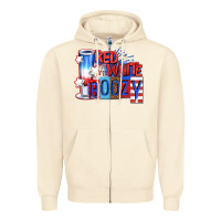 Sandshell red white boozy billie wilder Zipper Hoodie - texasbilliewilder