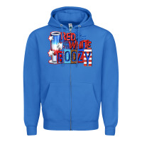 True Royal red white boozy billie wilder Zipper Hoodie - texasbilliewilder