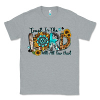 Heather Grey trust in the lord with all your heart Classic Tee - Zillion Design Studio
