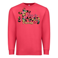 Cardinal she is strong proverbs 31 25 Premium Sweatshirt - JahusDesignShop