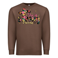 Chestnut she is strong proverbs 31 25 Premium Sweatshirt - JahusDesignShop