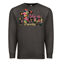 Smoke she is strong proverbs 31 25 Premium Sweatshirt - JahusDesignShop